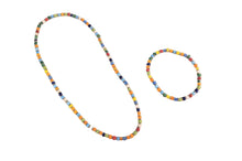 Load image into Gallery viewer, Maasai jewelry set - pearl necklace with matching earrings "Saba Long" - single item