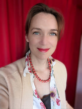 Lade das Bild in den Galerie-Viewer, Kurze Halskette mit Papierperlen "Banda" - Auch für Kinder geeignet