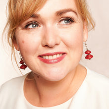 Lade das Bild in den Galerie-Viewer, Ohrringe mit zwei oder drei Papierperlen "Happy Africa"