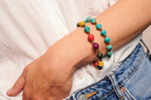 Lade das Bild in den Galerie-Viewer, Papierperlen-Armband „Africa 1 Row“ – schlicht & farbig