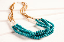 Lade das Bild in den Galerie-Viewer, Stylische Perlenkette mit Papierperlen "Little Sister Act"