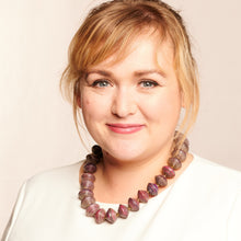 Lade das Bild in den Galerie-Viewer, Kurze Kette mit Papierperlen "Mara"