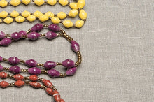 Lade das Bild in den Galerie-Viewer, Doppelreihige kurze Perlenkette aus Papierperlen "Lango Twins Short"