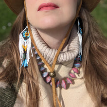 Load image into Gallery viewer, Elegant necklace with paper beads &quot;Jarara&quot;
