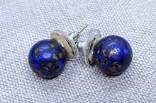 Load image into Gallery viewer, *New* African glass bead earrings with studs - unique
