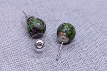 Load image into Gallery viewer, *New* African glass bead earrings with studs - unique
