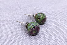 Load image into Gallery viewer, *New* African glass bead earrings with studs - unique
