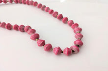 Load image into Gallery viewer, Short necklace with paper beads &quot;Banda&quot; - Also suitable for children
