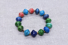Load image into Gallery viewer, *New* Colorful children&#39;s bracelet made of paper beads &quot;Africa 1 Row Children&quot;
