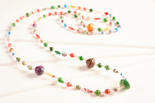 Load image into Gallery viewer, Hippie necklace with paper beads &quot;Katogo Africa&quot;
