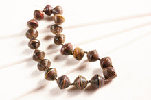 Load image into Gallery viewer, Short necklace with large paper beads &quot;Lupita&quot;
