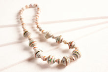 Load image into Gallery viewer, Necklace with large and small paper beads &quot;Massai&quot;
